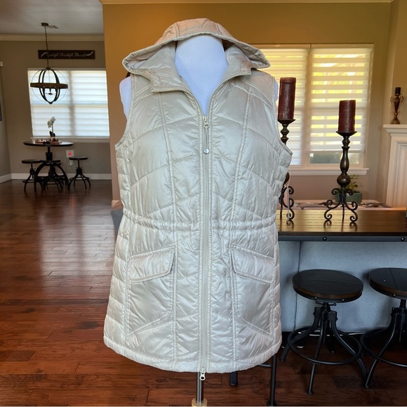 NWT Style & Co Woman Puffer Vest Plus Size 0X Jacket Pure Cashmere Hooded XL - Picture 1 of 16